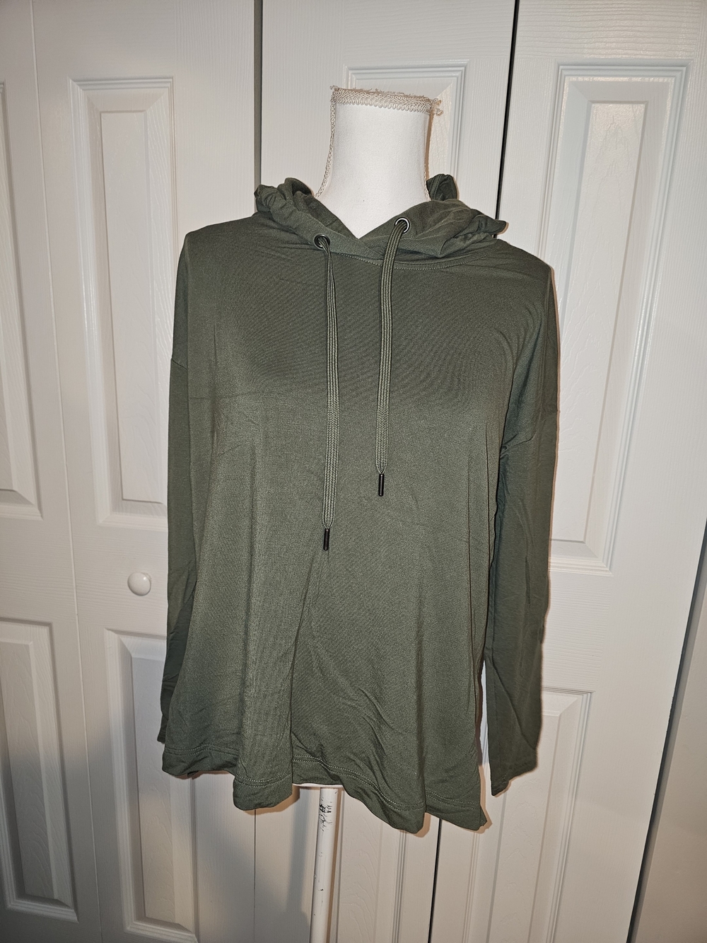 Banana Republic Olive Green Hooded Women's Sweatshirt